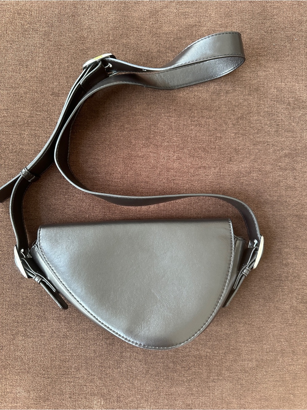 NWOT Faux Leather Asymmetrical Purse